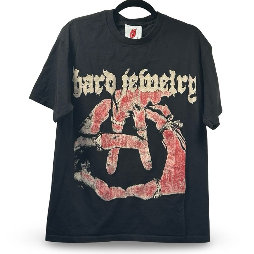 Hard Jewelry 6‎ Year Anniversary Graphic Tee Size Large Alternative Punk Goth